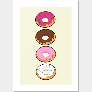 Colorful Doughnuts Donuts Posters and Art